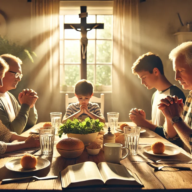 Oración Catolica Antes de Comer