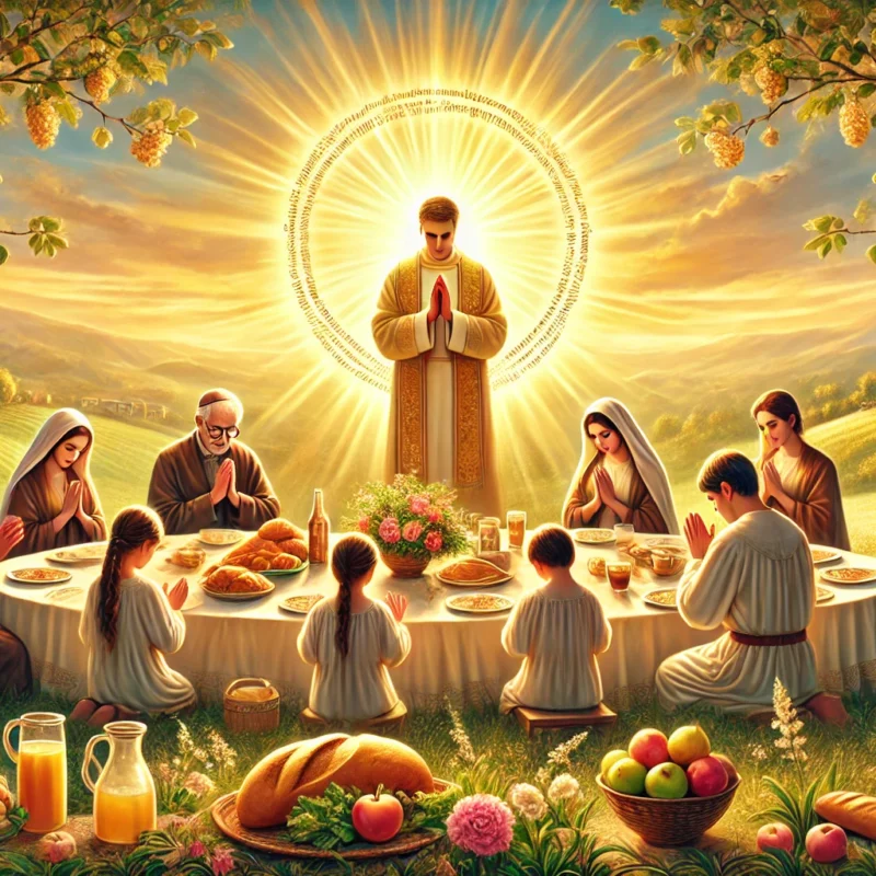 Oración Catolica para Bendecir los Alimentos